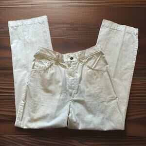VTG Kenny Rogers Western Collection Karman Jeans Cream Size 3/4 80s High Rise